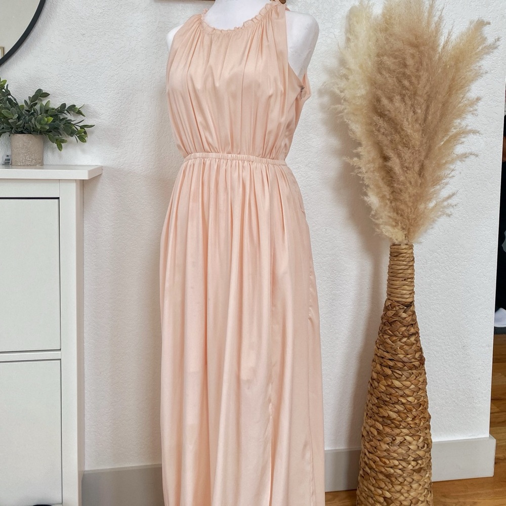 BLUSH PINK, MAXI DRESS SMALL